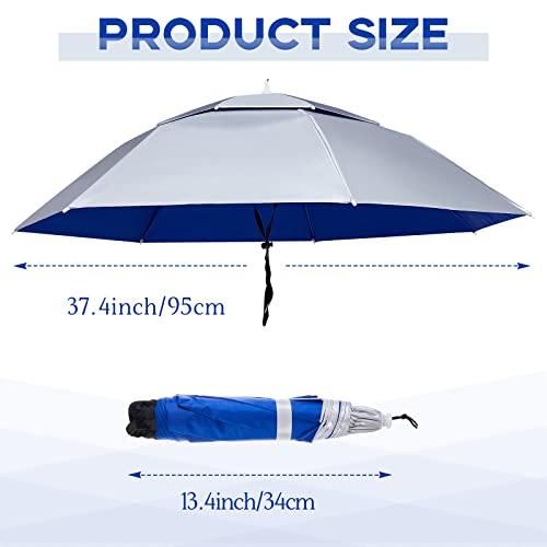 Amylove 2 Pcs 37 Inch Large Fishing Umbrella Hat - style: Simple Style