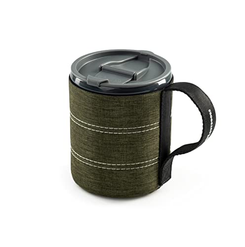 GSI Outdoors Infinity Backpacker Mug I Lightweight, BPA-Free Coffee Cup for Travel, Camping Gear, Backpacking and Outdoors - 17 oz. - color: Heathered Green