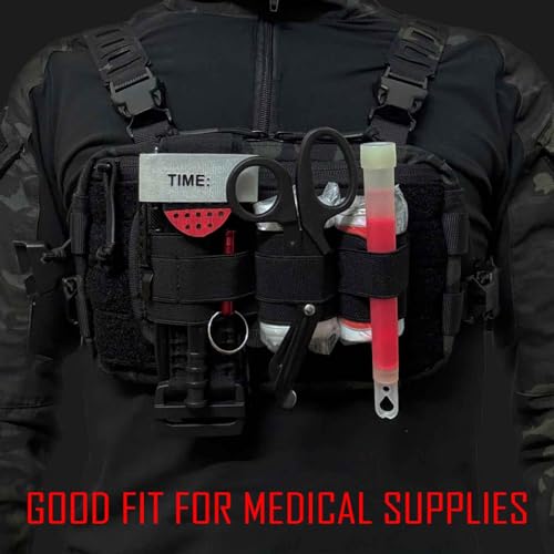 3 Piece EDC Elastic Bag Insert Pouch Panel Hook Backed Accessories Holder, Tactical Backpack Insert Modular Organizers and Storage Pouch - color: Green