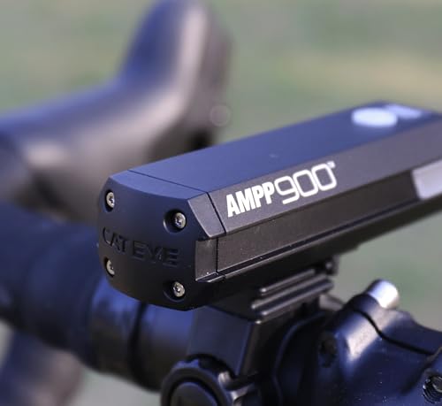 CATEYE AMPP USB Rechargeable Bike Light | Commuters, Road Cyclists & Mountain Bikers, Day & Night Riding Modes, IPX4 Waterproof, Tough & Durable - style: Ampp900