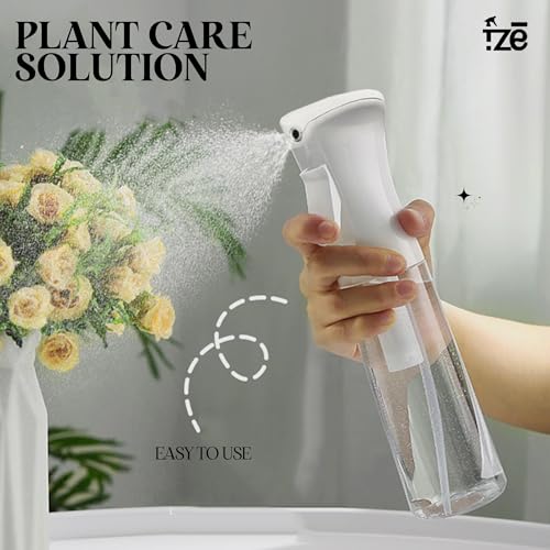Pack of 2 Continuous Spray Bottles (10 Oz/300ml) | Super Fine Mist Spray bottle for Hair spraying, Watering Plants, Multipurpose & Durable Solution and Your Go-To Kitchen Companion for Everyday Use