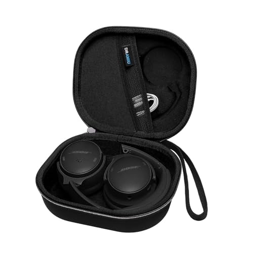 Hard Case for Bose QuietComfort, QC, QC 45 Headphone, Black | Compatible with Bose QC Ultra, QC 35, QC 35 II, QC45 SE, QC SE Over Ear Noise Cancelling Headphones, Travel Storage Bag - color: Black