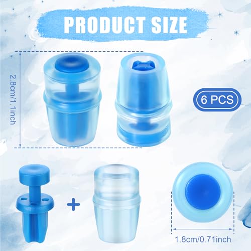 6pcs Bite Valve Replacement, Soft Silicone Bite Valve Nozzle Silicone Mouthpiece Replacement Compatible with Osprey Packs Hydraulic Reservoirs