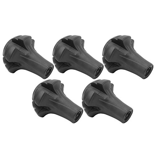 Demeras Trekking Pole Tip Protectors Portable Round Heavy Duty Rubber Wakling Stick Tips for Hiking,Camping Stick with Absorb Impact of Hard