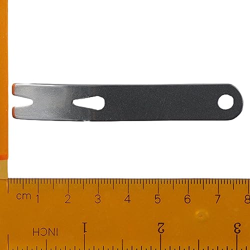 6Pcs Mini Crank Crowbar, 3-inch Stainless Steel Pocket Pry Bar Keyring Multifunctional EDC Tools Survival Scraper Opener for Outdoor, Indoors