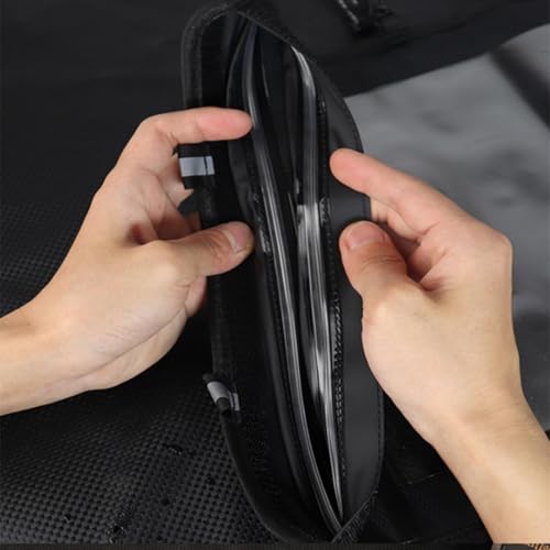 Waterproof Map Case, Hiking Map Pouch Holder Transparent Window Map Storage Bag with Zipper and Lanyard Deisgn for Outdoor Hiking Camping