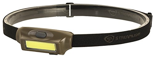 Streamlight 61706 Bandit 180-Lumen Red LED Headlamp, Coyote | 180 lumens; USB rechargeable capable; elastic head strap; carry clip; multi-mode lighting; IPX-rated water resistant