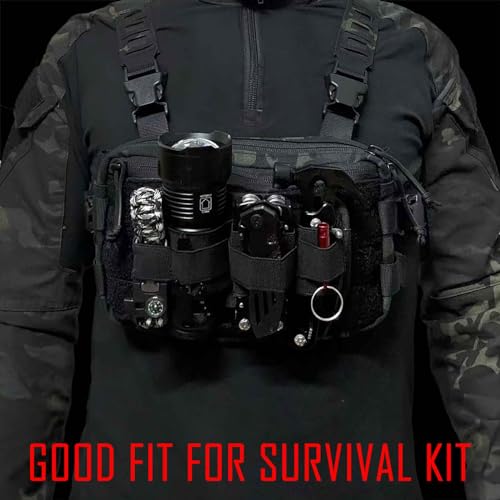 3 Piece EDC Elastic Bag Insert Pouch Panel Hook Backed Accessories Holder, Tactical Backpack Insert Modular Organizers and Storage Pouch - color: Green