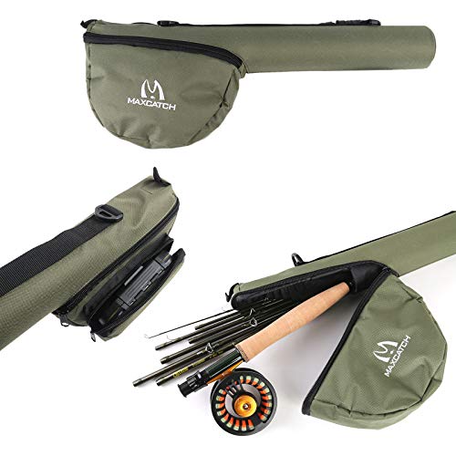 M MAXIMUMCATCH Maxcatch Alltime Travel Fishing Rod-Ultra Compact for Backpacking 8-Piece 9ft with Rod Tube (Size: 5/6/8wt) - color: Alltime Rod&Reel Combo, size: 9' 6wt 8pcs