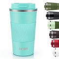 KETIEE Travel Mug 12oz: Vacuum Insulated Coffee Mug with Leakproof Lid - color: G1-Blue-C