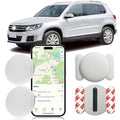 GPS Tracking Device,Real Time Vehicles Tracker with Magnetic Waterproof Case,No Monthly Fee Hidden Car GPS Tracker for Car Work with Apple Find My(iOS Only),No Subscription Required (White,2PCS) - color: White,2PCS