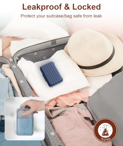 Quatish Leakproof Bar Soap Holder Dish with Lid for Shower, Portable Travel Soap Case Box for Gym, Camping, Hiking, Outdoor Use, Travel Size Toiletries Essentials, Keeps Soap Dry, Navy - color: Navy