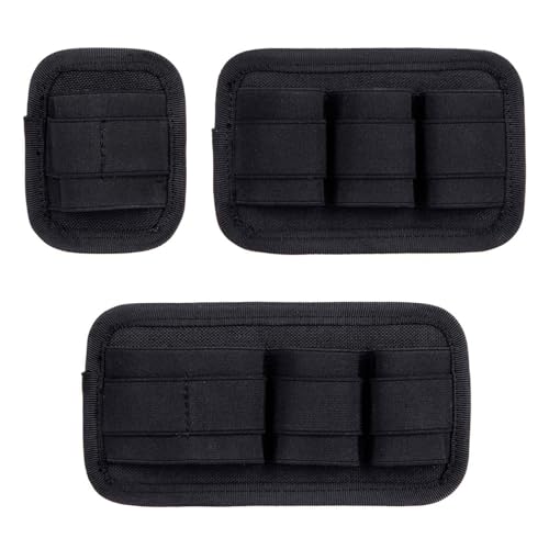 3 Piece EDC Elastic Bag Insert Pouch Panel Hook Backed Accessories Holder, Tactical Backpack Insert Modular Organizers and Storage Pouch - color: Green