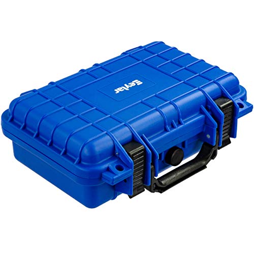 Eylar Protective Gear and Camera Hard Case Waterproof Dry Box with Foam 11.6 Inch 8.3 Inch 3.8 Inch (Blue) - color: Blue