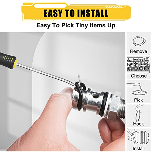 780PCS 18 Sizes Rubber O Ring Assortment Kit with 180° Pick & Hook Tool | O Ring Set of home, Universal Nitrile Rubber Pressure Washer, for Hose, Faucet, Automotive, Air and Gas Sealing Repair - size: 780PCS