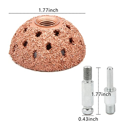 Shineyoo Tire Repair Patch Tools - 42mm Tungsten Steel Buffing Wheel & Tire Patch Roller Scraping Cutter Kit