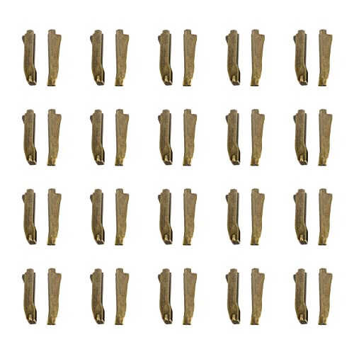 uxcell 20 Sets Double Open Zipper Repair Latch Kits, #10 Insert Pins for Jacket Coat Two-Way Separating Zippers, Bronze Tone - color: Bronze Tone, size: #10