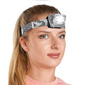 Foxelli LED Headlamp Flashlight for Adults & Kids, Running, Camping, Hiking Head Lamp with White & Red Light, Comfortable Headband, Lightweight & Waterproof, 3 AAA Batteries - color: Spotted