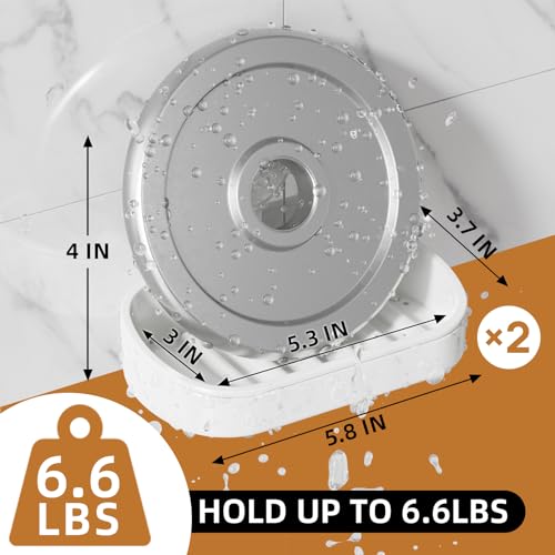 LEVERLOC Soap Holder, Soap Dish for Shower, Suction Cup Bar Soap Holder - style: 2 tiers