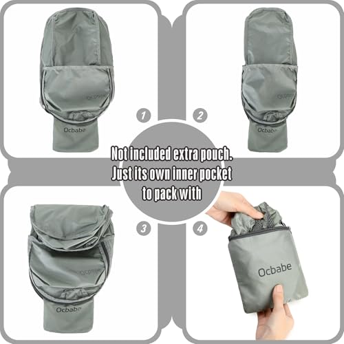 Ultra Lightweight Foldable Backpack,Water Resistant Small Packable Hiking Daypack Outdoor Camping Travel Bag - color: Gray, size: 15L