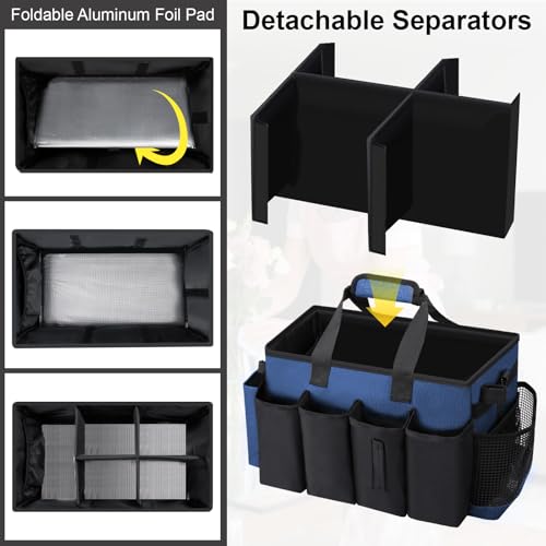 Wearable Large Cleaning Caddy Bag for Housekeepers (Blue) - color: Blue, size: Cleaning Bag