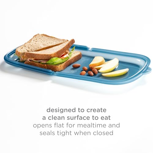 Ubbi Platemate Reusable Silicone Storage Bag, Juniper | Opens Flat as Placemat, Dishwasher & Freezer-Safe, Lunch Container, Leakproof Sandwich & Snack Bag, Easy to Clean, BPA-Free - color: Juniper Sandwich Bag