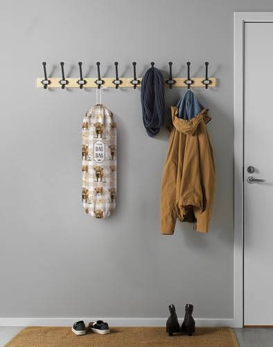 Highland Cow Plastic Bag Holder,Grocery Bag Holder Organizer Storage for Kitchen 23" x 9" - color: Highland Cow Brown