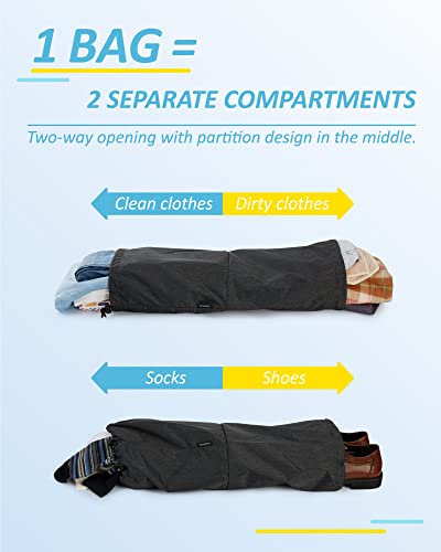 BAGSMART Compression Packing Cubes for Travel Essentials - color: Mix-Stormbreak, size: Set of 6