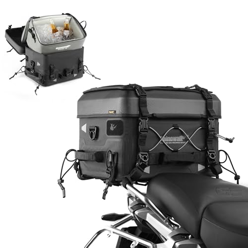 Rhinowalk Insulated Motorcycle Tail Bag Thermal Storage with Waterproof Shell – Ideal for Food Delivery or Commuting (Combo MFT2302: 36L Hard Shell Case + 22L Insulated Insert) - style: Insulation Bag Combo Mft2302
