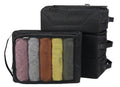 Gloppie 4-Pack Packing Cubes for Luggage - Organizer Suitcase Bags Set - Carry On Travel Accessories - color: 4 PACK Black Honeycomb