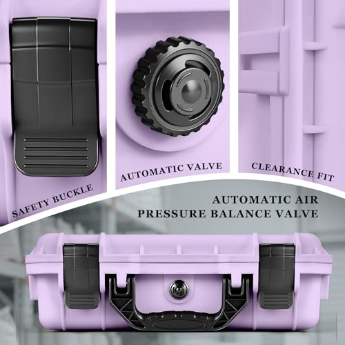 Relaxweex 11.3 x 8.7 x 4.2 Inch Hard Case, Grid Shell, Purple - color: Purple, size: 11.3 x 8.7 x 4.2 Inch, style: Grid Shell