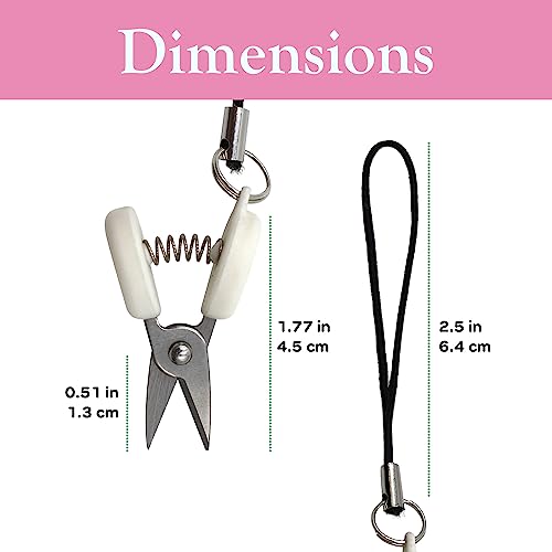 JubileeYarn Itty Bitty Snippy Portable TSA Compliant Keychain Scissors - Shock Blue, Atomic Black, Electric Indigo - 1 Scissor Each - color: Shock Blue, Atomic Black, Electric Indig, size: 3 Pairs