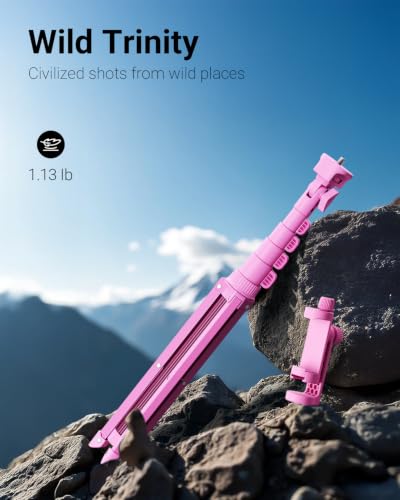 VIMOSE 66" Phone Tripod, Tripod for iPhone with Remote & Phone Stand | Extendable Cell Phone Tripod for Video Recording, Ultimate Tripod & Monopod Accessories for iPhone/Android, Ruby Star - color: Ruby Star