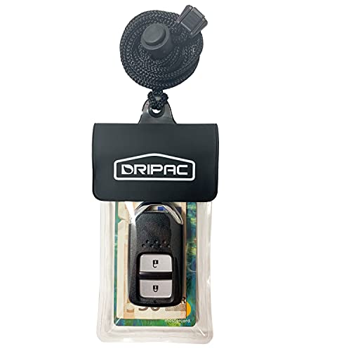 DRIPAC Waterproof Car Key FOB Case Bag Dry Holder Pouch For ID Badge Cash - color: Clear