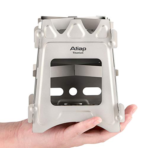 Ultralight Titanium Wood Burning Stove Outdoor Camping Multi-Fuels Alcohol Stove BBQ Stove WS009ST-Ti (Multifunctional Wood Burning Stove) - style: Multifunctional wood stove