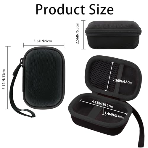 Hard Travel Case for Garmin inReach Mini 3 Satellite Communicator | Compatible with Garmin inReach Mini 3 Plus 2, Carrying Case, Zipper for Smooth Opening and Closing, Black Case - color: Black Case
