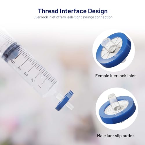 PES Syringe Filters, 13mm, 0.22um, Sterile, Individually Packed, 10 Pack - size: 0.22um, 13mm