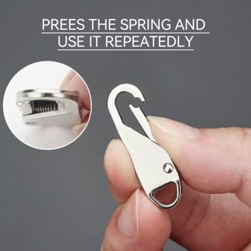 Replacement Metal Zipper Handle Mend Fixer Zipper Tab Repair for Luggage, Backpacks, Suitcases, Jackets, Purses, Handbags (16 PCS)