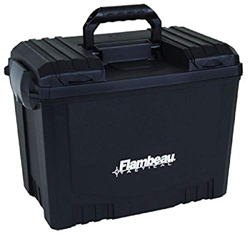 Flambeau Outdoors Dry Box 18in, Lift-Out Tray, O-Ring Seal, Black, Large - size: 18"