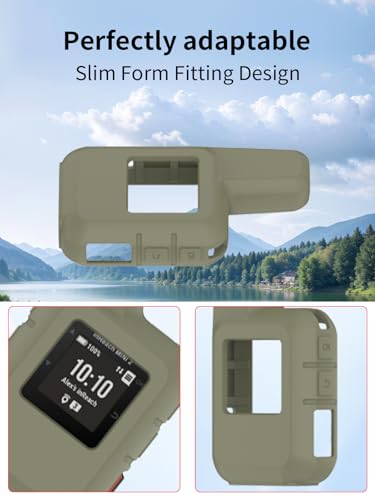 Case for Garmin inReach Mini 2 Satellite Communicator,BOVUGAC Silicone Soft Protective Case,All Round Protection-Jungle Green - color: Jungle Green