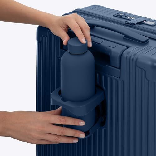 NOBL Stainless Steel Water Bottle 17 Oz, Double Wall Vacuum Insulated | Leak Proof, Sealed, Keeps Drinks Cold 24 Hrs, Hot 12 Hrs, 500 Ml, Fits NOBL Carry-On Cup Holder, Midnight Blue - color: Midnight Blue