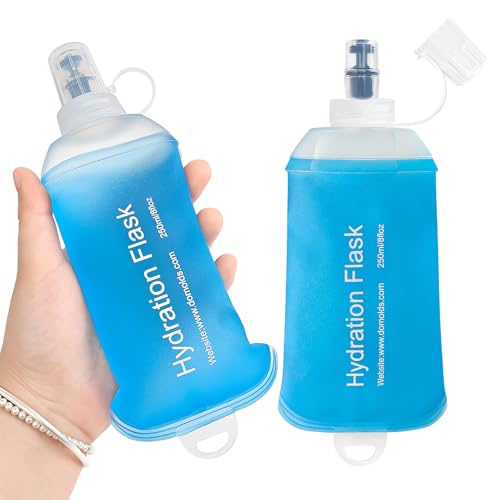 GUYI GYGYL Soft Flask, Collapsible Water Bottle for Sports, 250ml Blue 2pcs - color: 2Pcs 250ml Blue