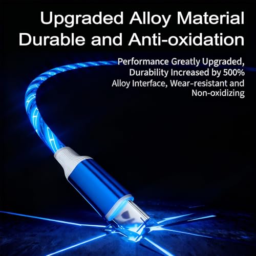 USB Cable PD Fast Charger Lighted Up (USB C TO C Starry Blue)Mobile phone data cable, charging cable, supports data transfer, 39-inch, TPE material, compatible with almost all Type-C devices. - color: USB C TO C Starry Blue