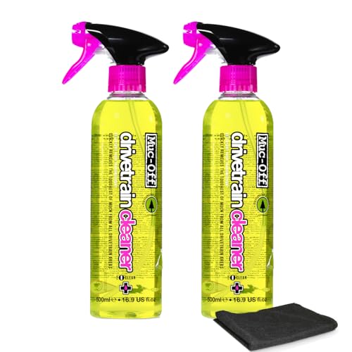 Muc-Off Drivetrain Cleaner & Degreaser Spray - size: 16.9 Fl Oz (Pack of 2)