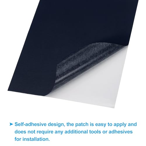 PATIKIL Down Jacket Repair Patch 6" x 8", 10 Pack Self Adhesive Nylon Fabric Patch for Tent Clothes Outdoor Camping Gear, Navy Blue - color: Navy Blue