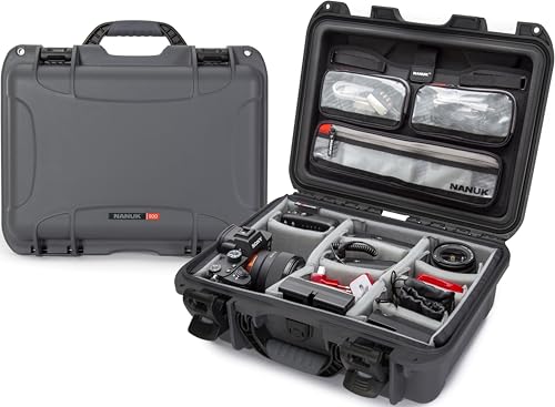 NANUK 920 Pro Photo Kit Case, Waterproof Hard Case, Carry-On - color: Graphite, style: Pro Photo Kit