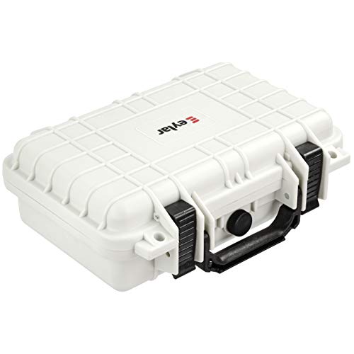 Eylar Protective Gear and Camera Hard Case Waterproof Dry Box with Foam 11.6 Inch 8.3 Inch 3.8 Inch (White) - color: White