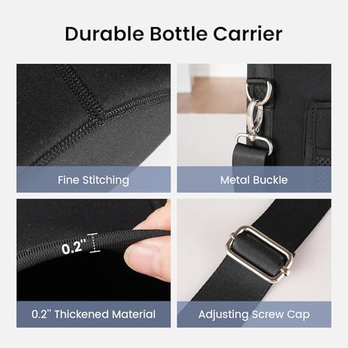 Trebo Water Bottle Holder Carrying Pouch for 32oz 40oz 64oz 87oz 128oz Bottles - Carry, Protect and Insulate Your Flask with This Military Grade Carrier an Adjustable Padded Shoulder Strap - size: 32oz