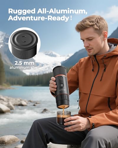 portable espresso machine (Black) - color: Black