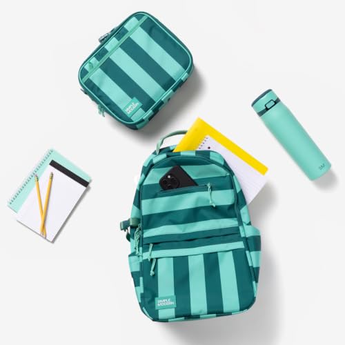 Simple Modern Hadley Lunch Box with Shoulder Strap | Kids & Adults | Insulated Bag with Pockets for Women, Men, Girls, Boys - color: Pattern: Cream Terrazzo